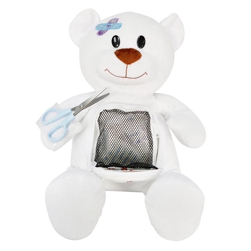 Custom Teddy Bear Design 37PCS Child Use Kids First Aid Kit