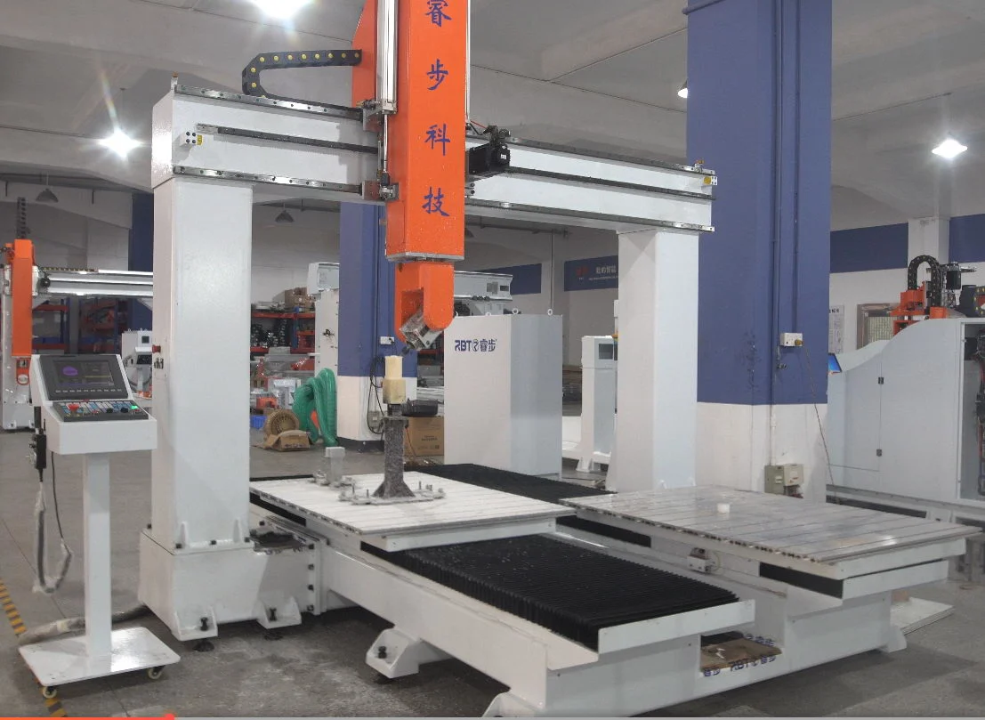 Woodworking Six Axis CNC Cutting Machine for Wood Hole Drilling, Boring, Engraving and Trimming