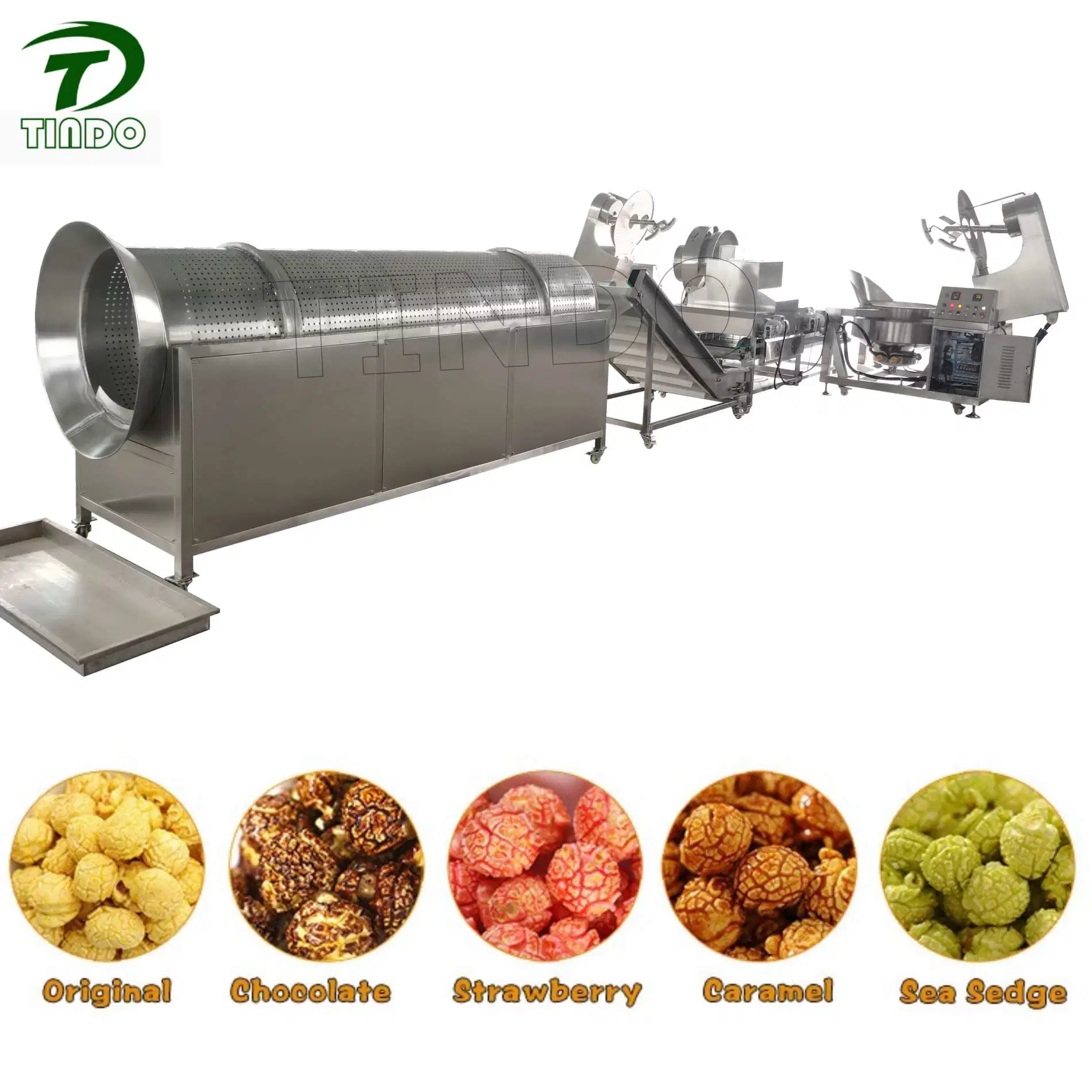 Hot Selling Ball Shape Flavored Caramel Popcorn Machines Auto Popcorn Making Machine Maker Price