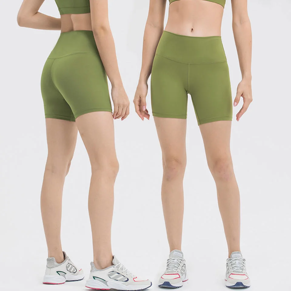 2023 Lulu New Colors Align No Front Lines No Camel High Waist Inner Pocket Short for Gym Sports Women Shorts