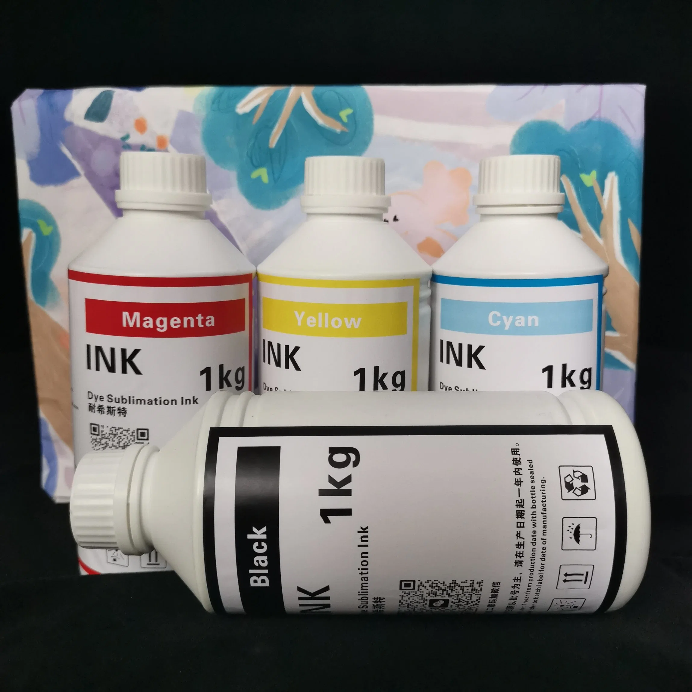 Großhandel 4 Farbe 5 Leter Bulk Sublime Farbtinten Sublimation Tinte für Drucker i3200 für Digitaldrucker