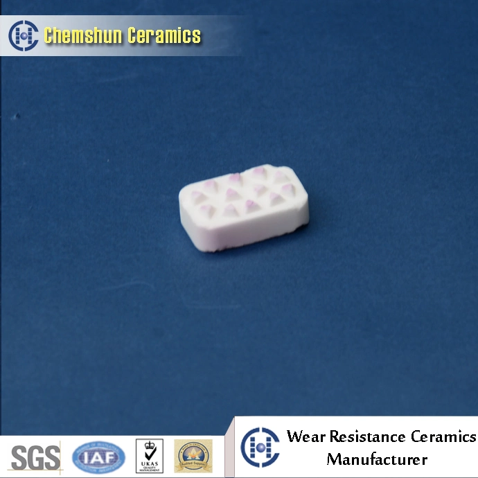 Abrasion Resistant Square Ceramic Tile for Pulley Lagging with Dimples