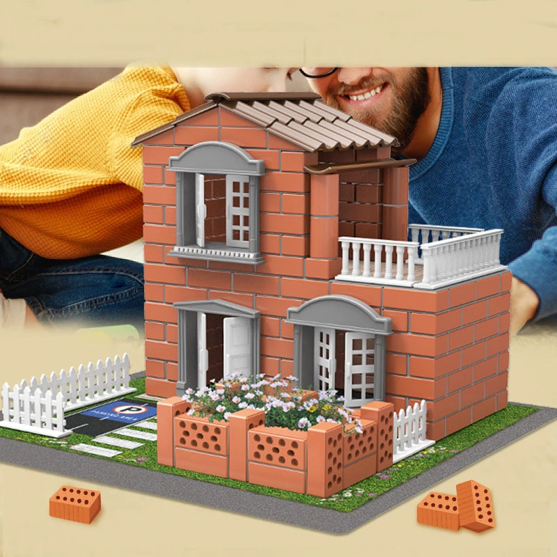 Mini Mason DIY Children's House Building Toy Handmade Model Brick Wall Toys