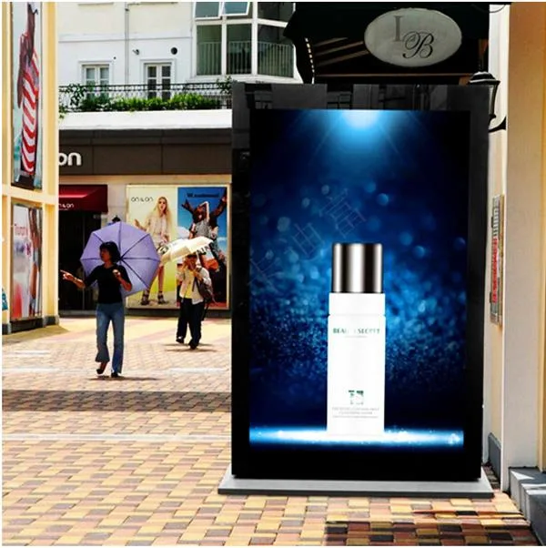 2K 4K ODM 43 49 55 65 75 85 DOPPELZIMMER Sided Outdoor Display mit IP65 Wasserdichte Werbung Totem Ad Player LCD-LED-Touchscreen Interaktiver Kiosk Digital Signage