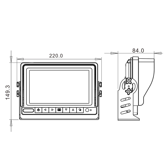 IP68 Waterproof Rearview Reversing Rear View Camera Monitor Truck/Trailer/Semi-Trailer/Box Truck/RV/Pickup Truck