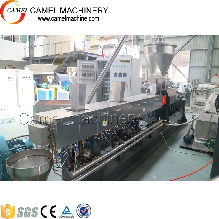 WPC Pellets Making Machine Wood Plastic Composite Granules Compounds Extrusion Line