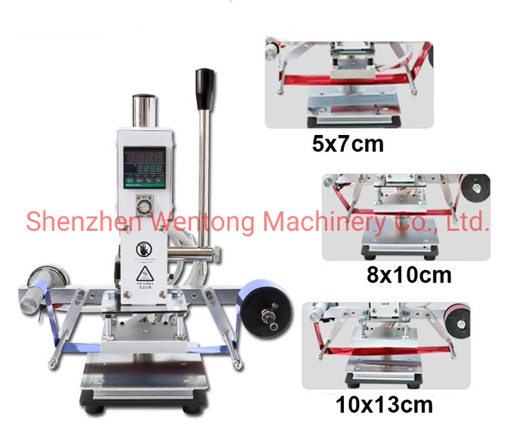 Heiße Stanzmaschine Leder Prägemaschine