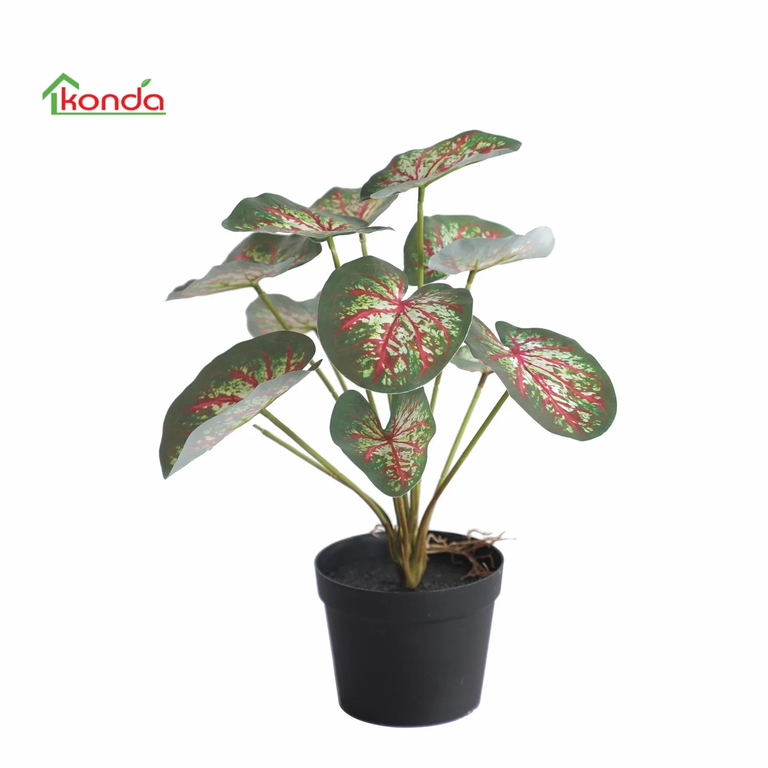 Fábrica china pequeña verde Artificial dejar planta en maceta de Bonsai