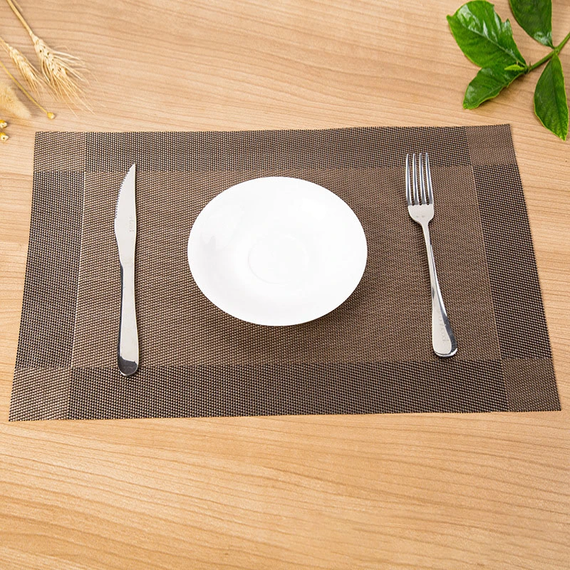 Simple European-Style Four-Corner Restaurant PVC Placemat Coaster almohadilla de aislamiento antideslizante Hogar