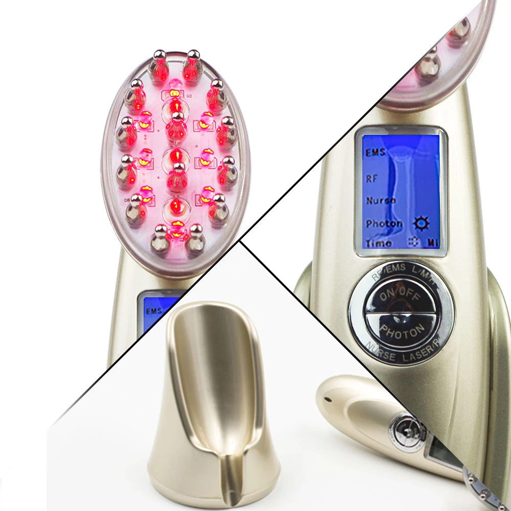 EMS Hair Growth Care Laser Hair Light Therapy Hair Massage Brush Comb