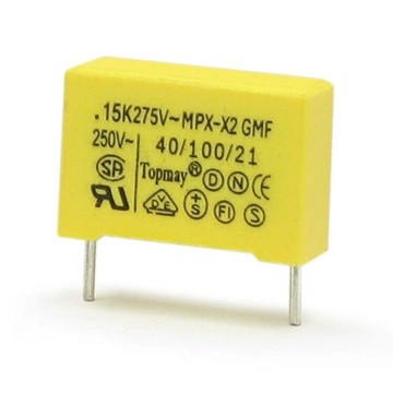 Yellow 0.1UF K 275V Metallized Polypropylene Film X2 Capacitor Tmcf18