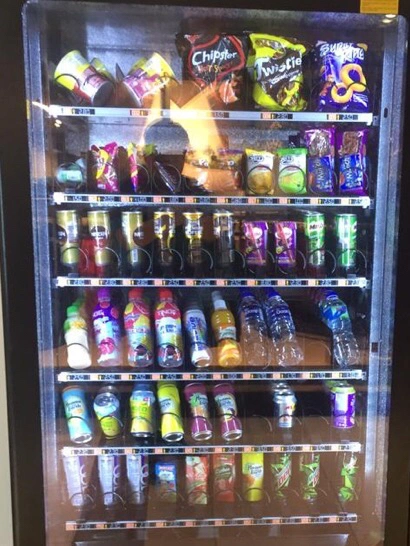 Des collations vending machine avec wrapper personnalisé