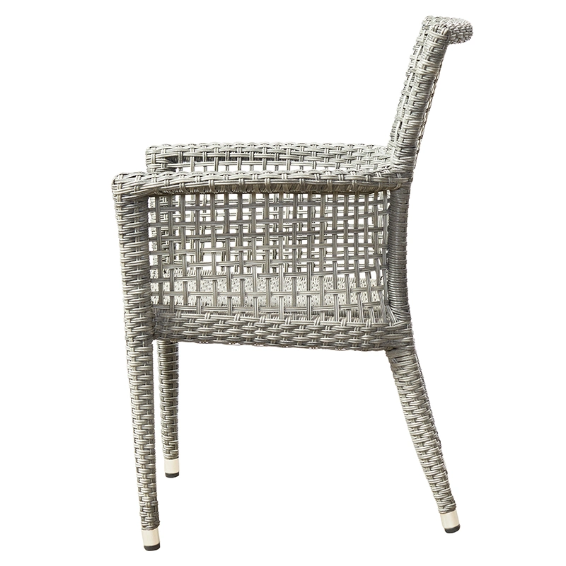 Patio Garden Outdoor Furniture Aluminum Rattan Woven Dining Leisure Chairs Products