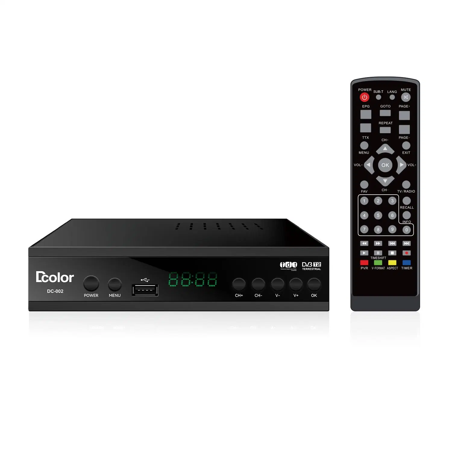 FTA Digital DVB-T2 für Kenya Market DVB T2 Decoder Set Top-Box