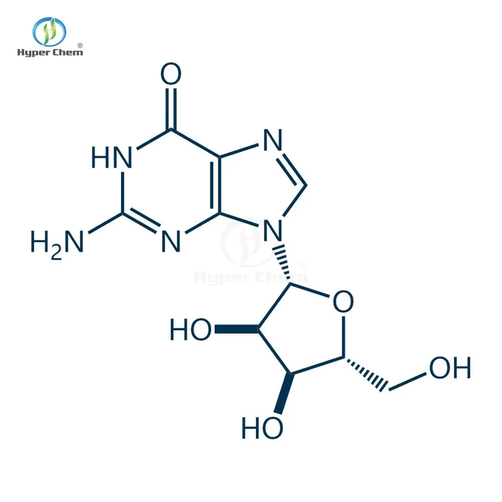 USP EP High quality/High cost performance  99% Guanosine CAS 118-00-3 Powder for Nucleoside Antiviral Ingredients