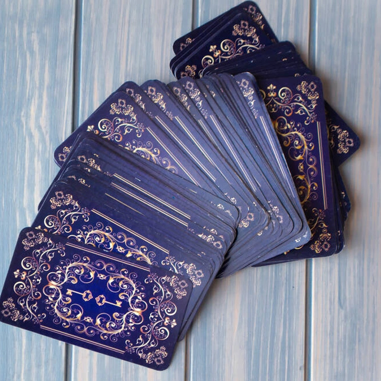 Carta de jogar papel Personalizado profissional Oracle Decks de Tarot Adulto Jogo de cartão de memória