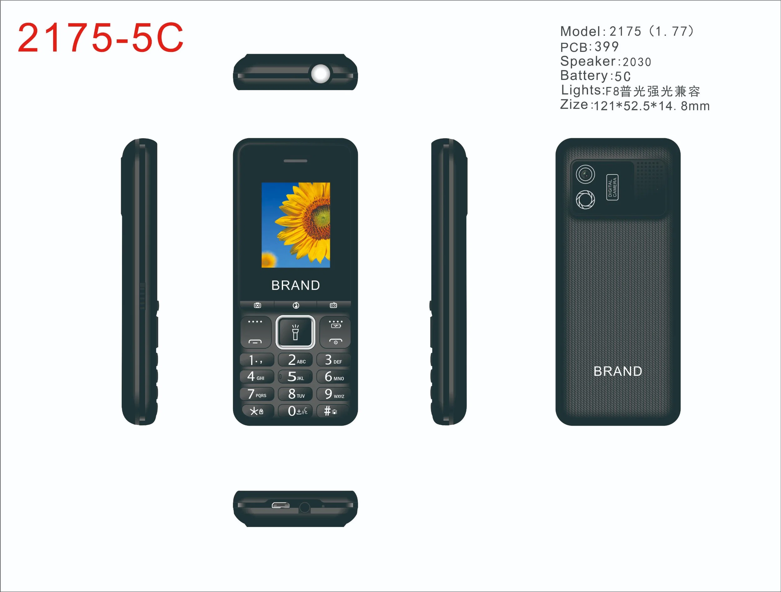 Factory Bulk Price Bar Phone Keypad Phone 2g 3G 4G with High Volume Battery