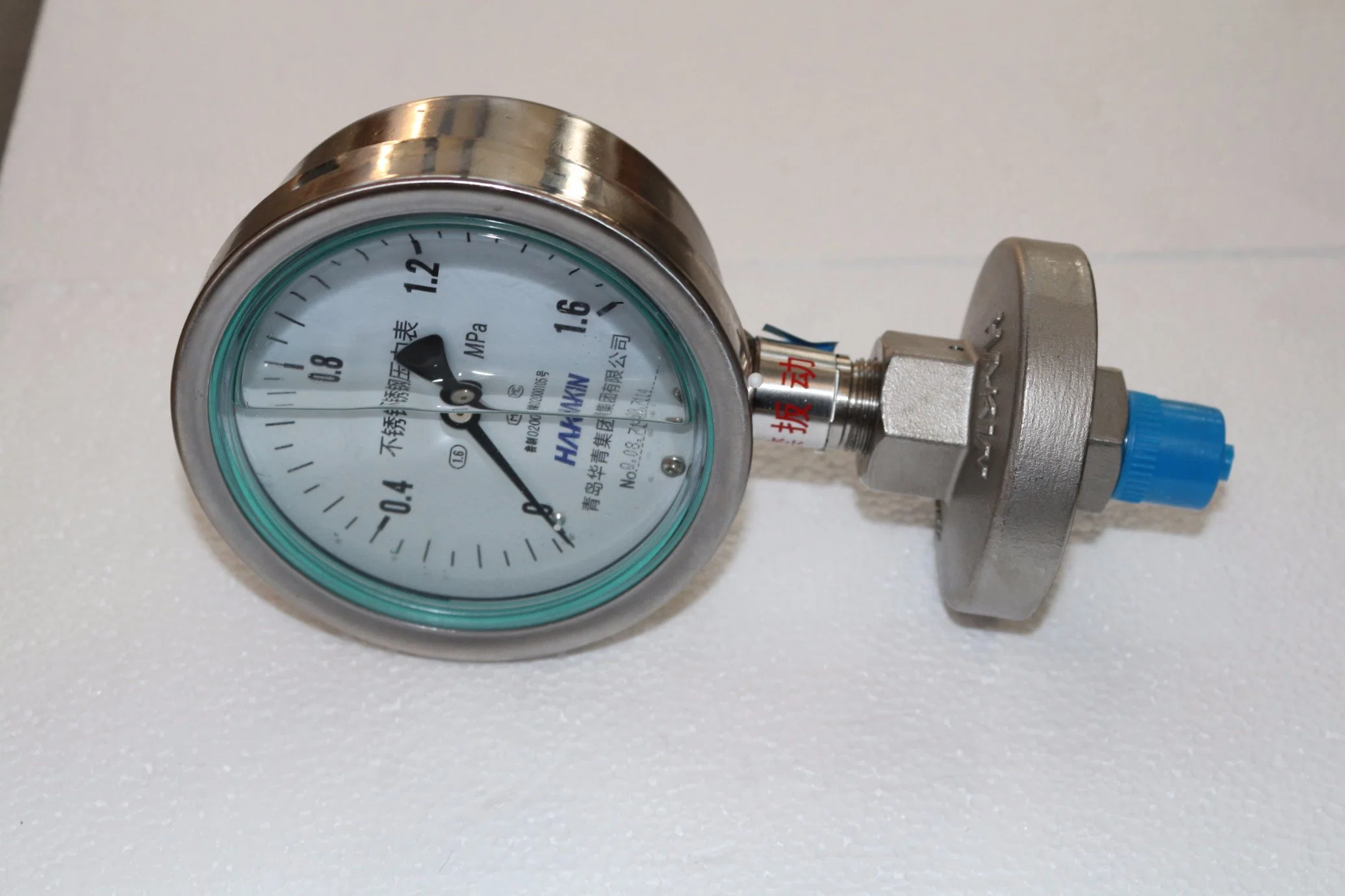 Hakin Diaphragm Seal Pressure Gauge with Flange Mc Thread Type Sanitary Flange Sterile Connection with Clamp Connection (Tri-Clamp)