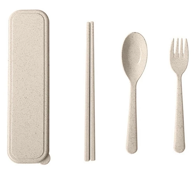 Biodegradable Straw Wheat Fiber Tableware Dinner Set