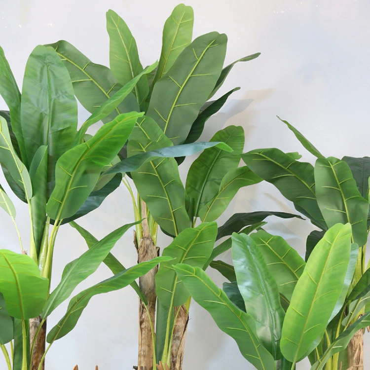Künstliche Pflanzen Dekorative Innendekoration Künstliche Bananenbaum Faux Planta Topfplastik Bananenpflanze Bonsai