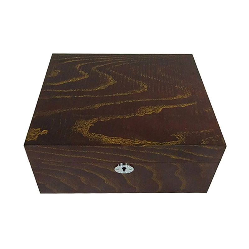 Оптом Модный новый Alligator Piano Lacquer Cedar Direct Cigar Box