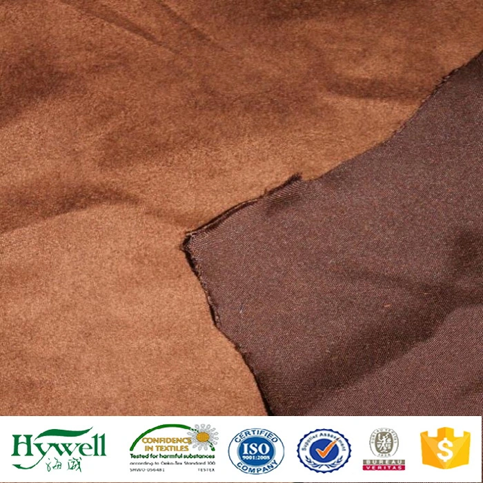 Polyester Faux Suede for Hat Bag Coat Shoes