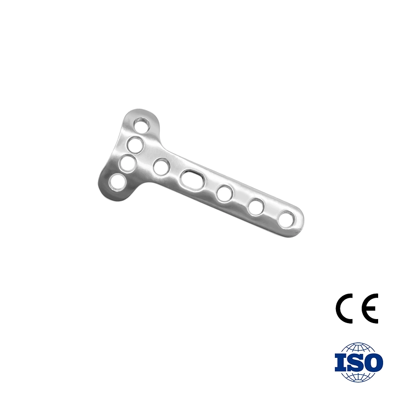 Small T-Type Curved Plate for Orthopedic Plate for Distal Radius Fracture