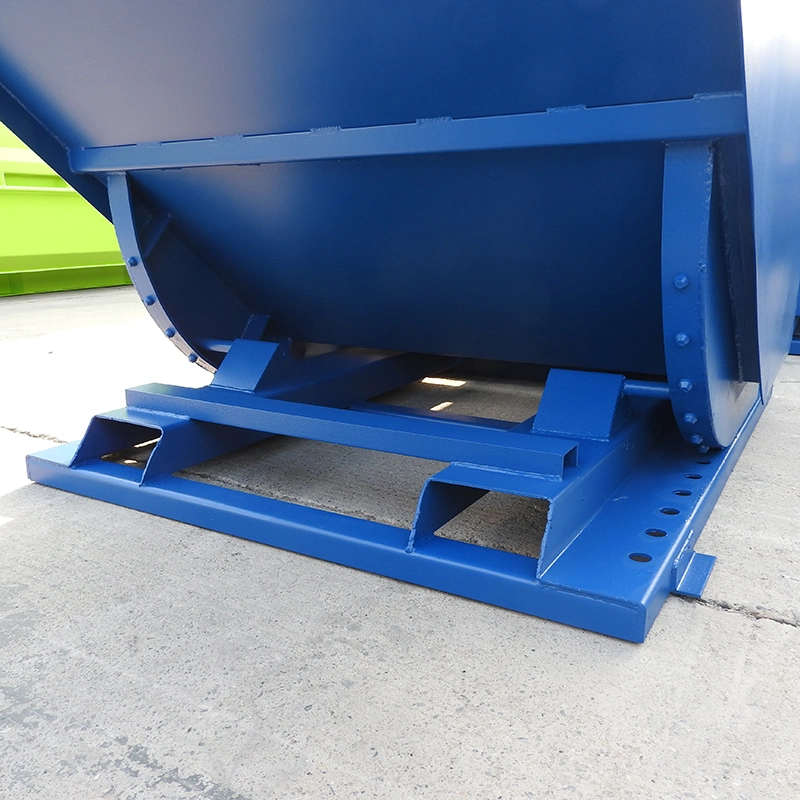 Customizable Forklift Tipping Bin Steel Self Dumping Hopper