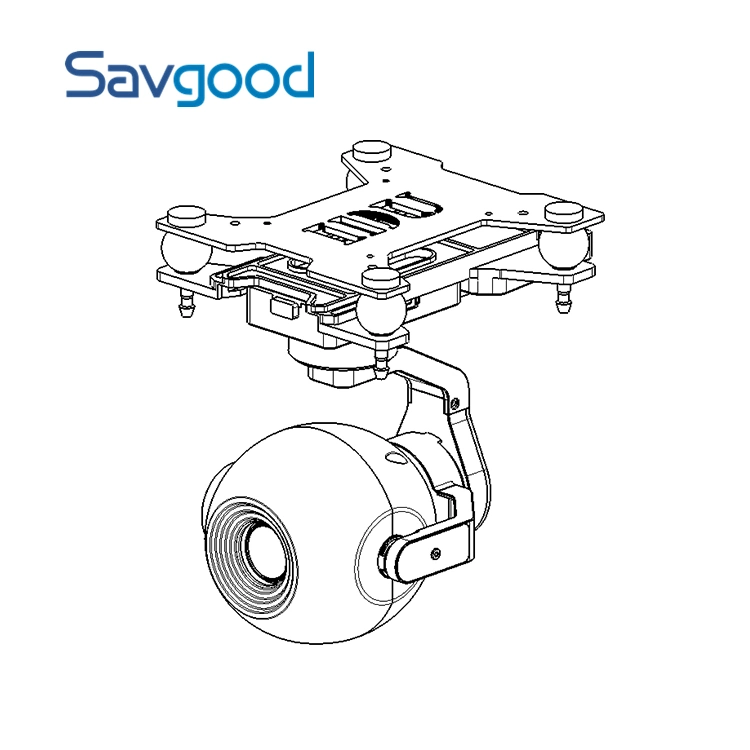 12MP hohe Auflösung 3,5X Leichte Küstenüberwachung UAV Gimbal Kamera