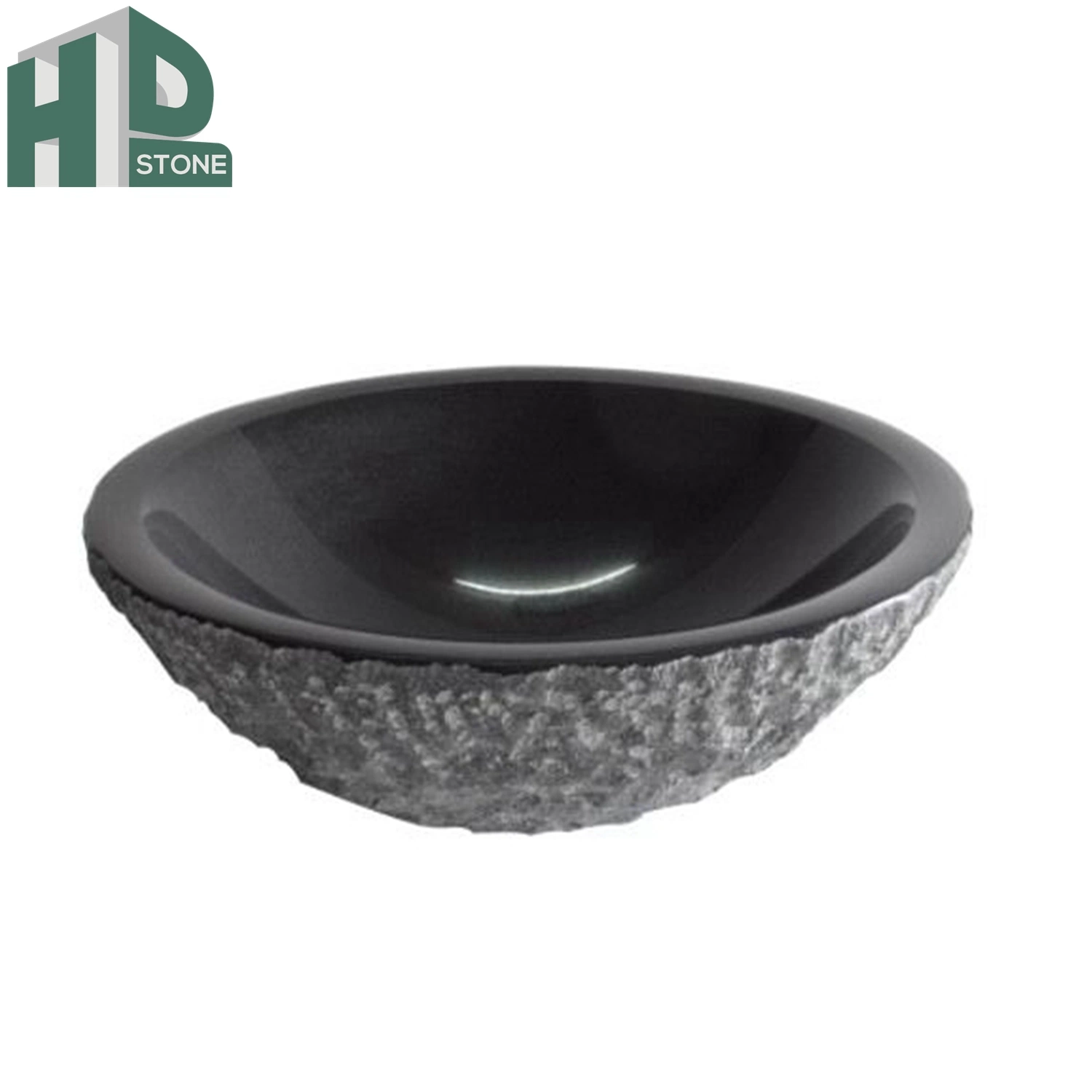 Le granit noir pur Shanxi évier de cuisine salle de bains en granit noir produit lavabo