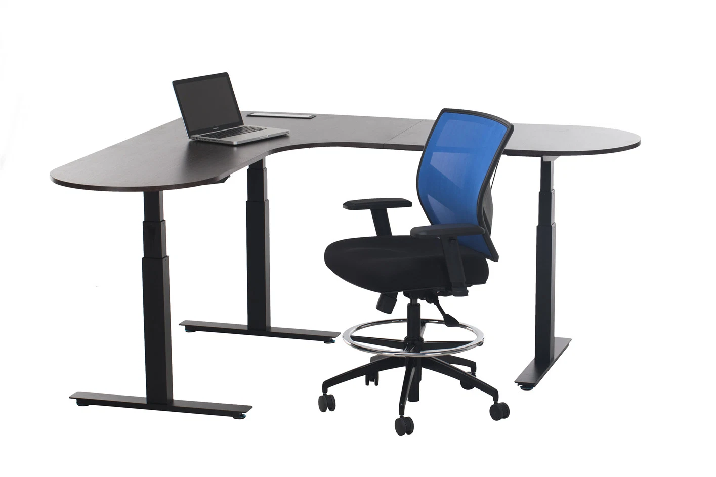 Office Electric Height Adjustable L Shaped Computer Desk