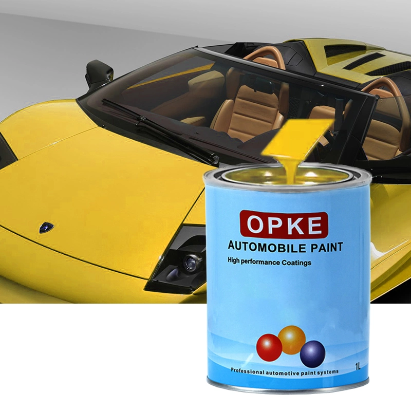 Bestselling Medium Yellow Automotive Paint Spray Good Adhesion