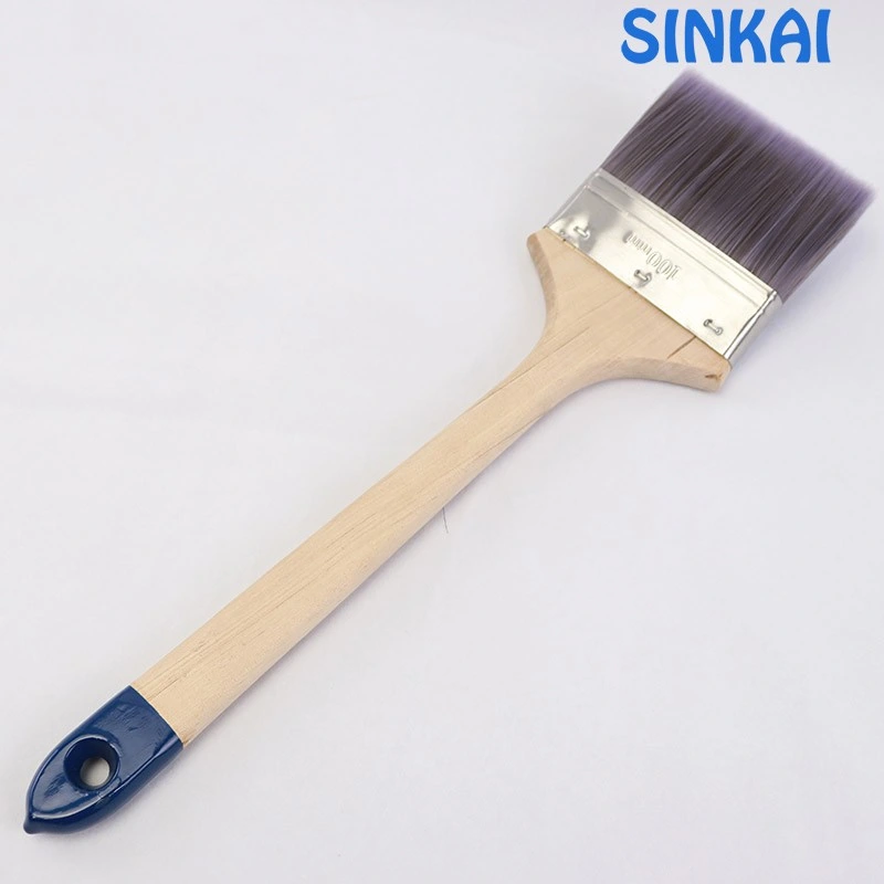 Factory Direct Sale Filaments Radiator Brush 	Extra Long Bent Natural Wood Handle