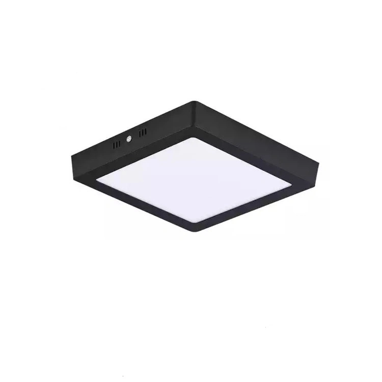 6W Square Surface Flush Mounted Black Body Slim LED Panel Light Ultra Slim LED Panel Lights Ceiling