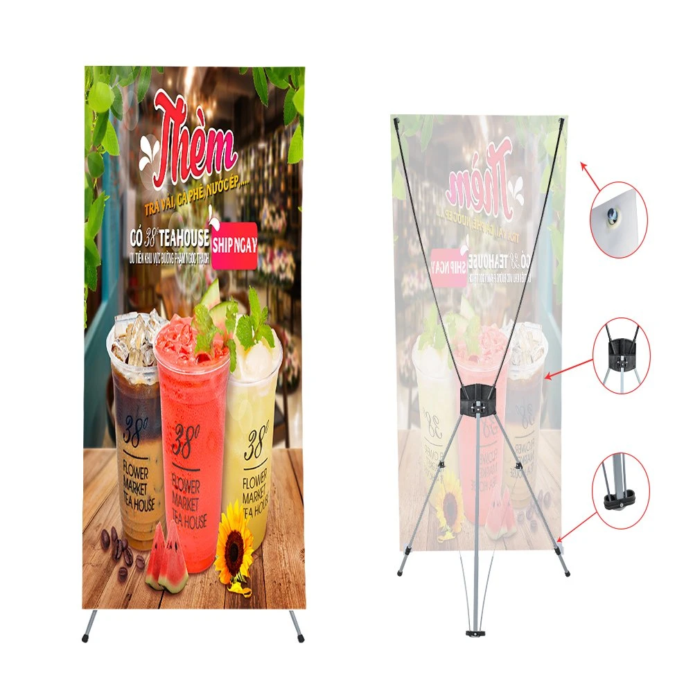 Customized X Banner Stand with UV-Resistant Eco-Solvent Printing