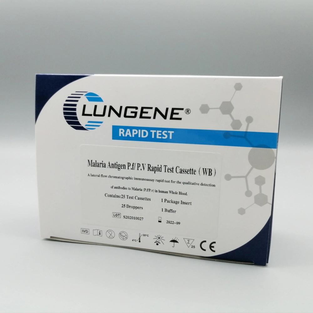 A Malária Lungene HCG HSV HPV HAV diagnóstico de dengue Teste rápido