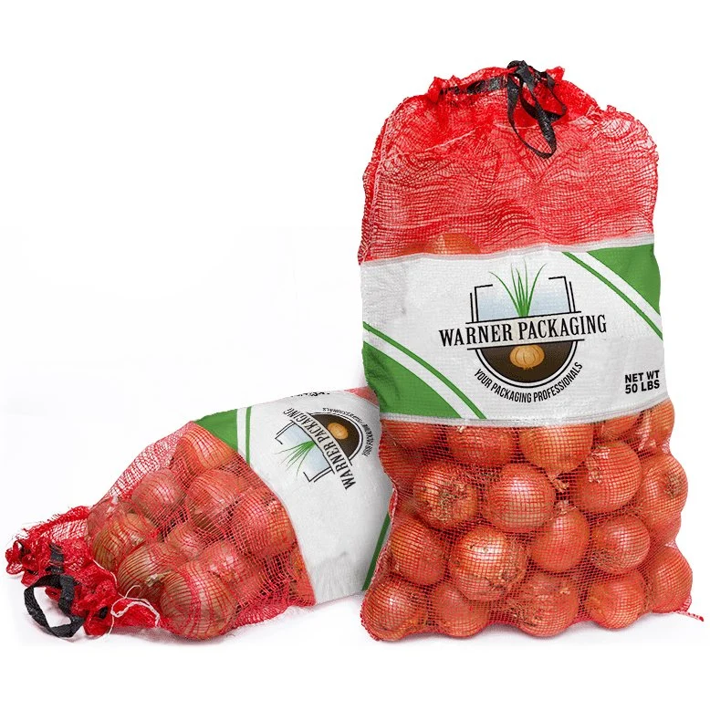 Laminated Woven PP Leno Mesh Bag Onion Bag for Canada Market