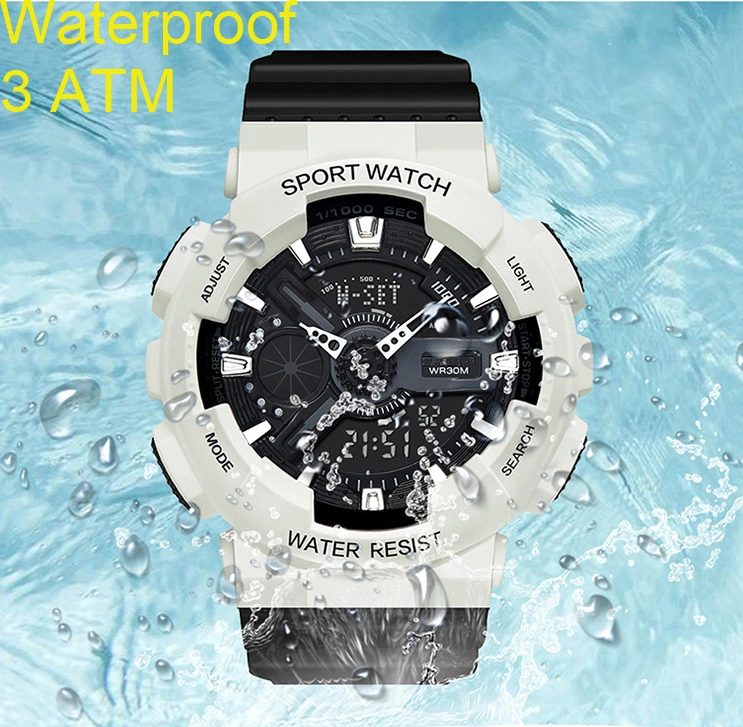 Custom Logo Latest Fashion Sport Digital Analog Wristwatch