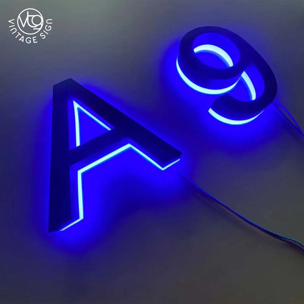 Wholesale/Supplier Custom Wall Mount Outdoor Backlit Signs Back Light Sign