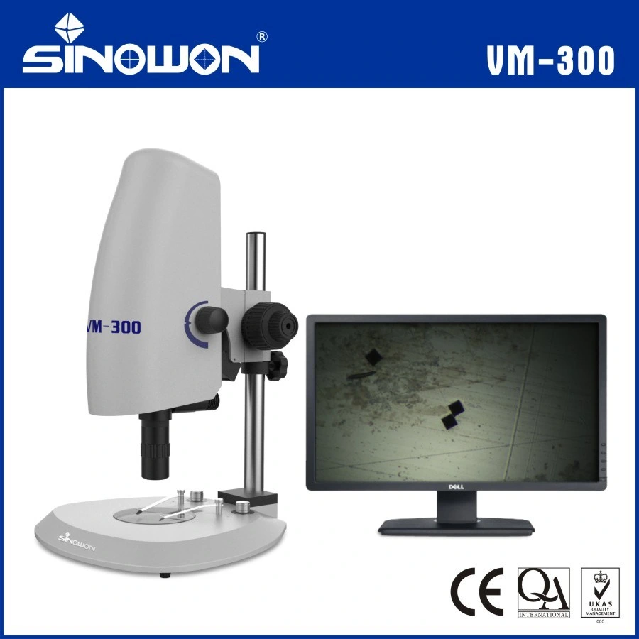 Microscopio de vídeo con iluminación Coaxial una imagen clara de ampliación de grandes VM-300