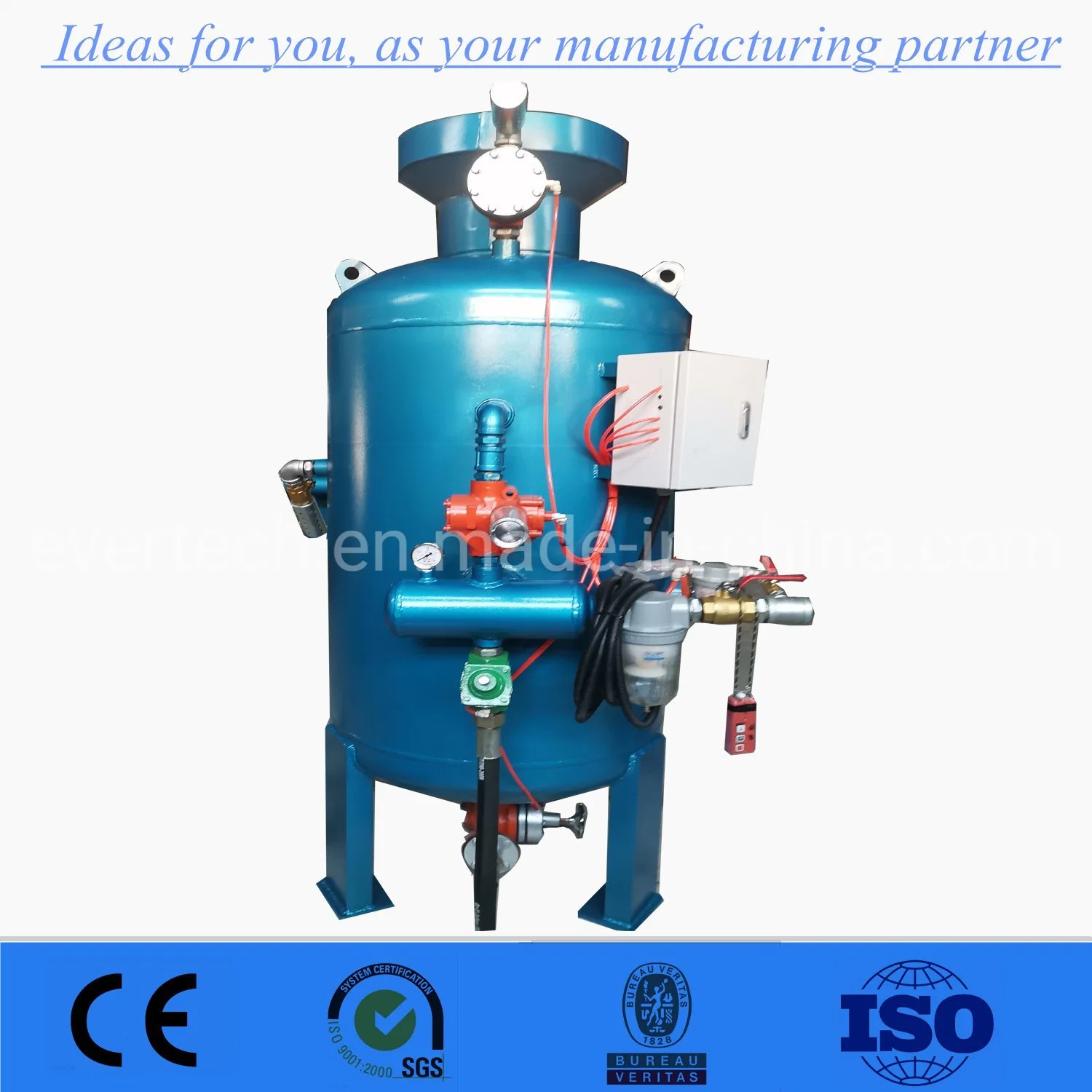 China Portable Small Sand Blasting Pot Machinery /Equipment for Sale