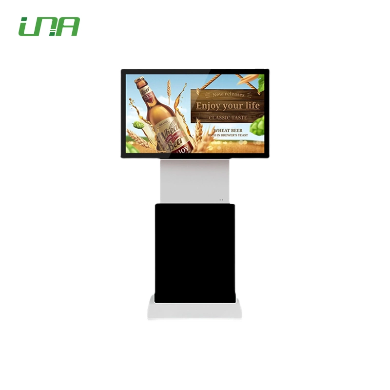 Двухэкранный творческий новый поворотный Постоянный Рекламный Медиа Видео LCD Дисплей Digital Signage с функцией поворота на 360°