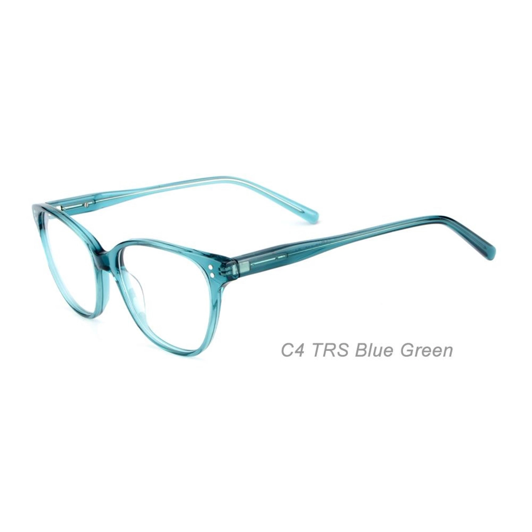 Popular Durable Cat Eye Shape Spring Hinge Acetate Optical Eyeglasses for Women