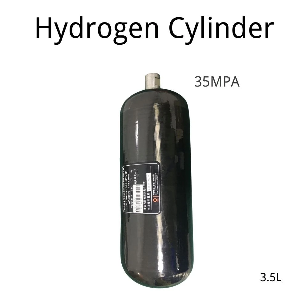 Réservoir d'hydrogène portable en fibre de carbone à haute pression de 35MPa.