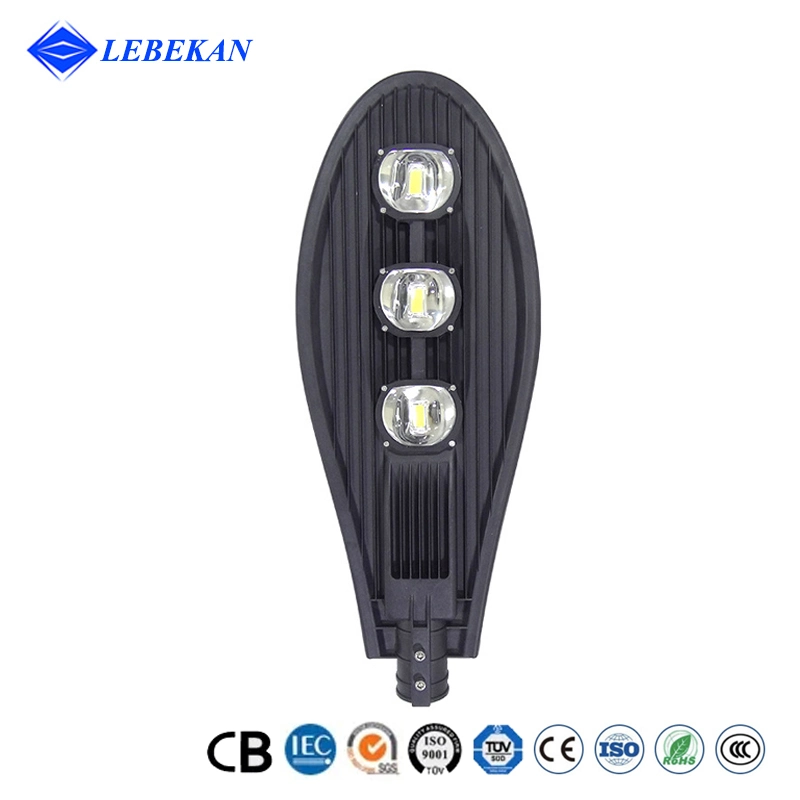 Outdoor AC100-305V LED IP66 luz de estrada 100W inundação comercial LED de 150 W Cobra Dusk para Dawn Street Barn Yard Light Iluminação pública de 200 W luminária