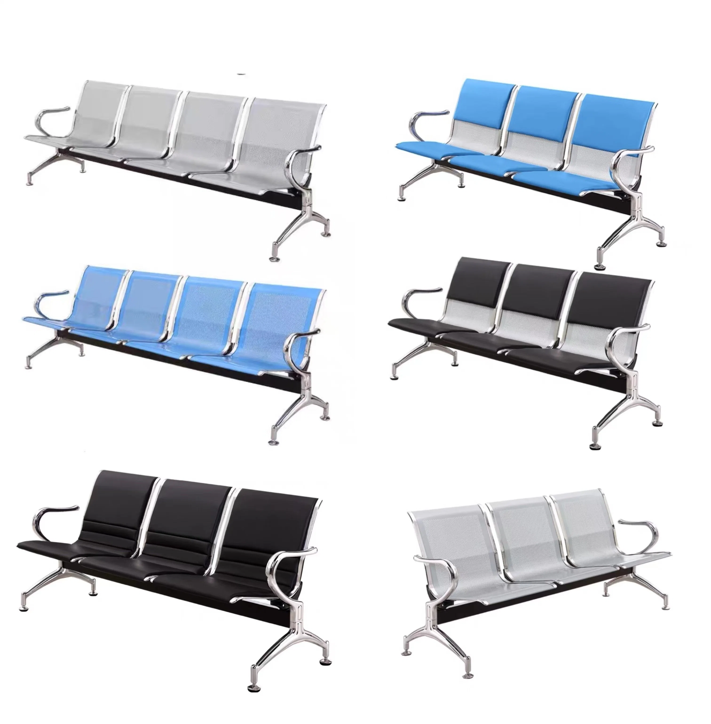 Hospital Reception Airport Public Waiting Chair Price Bank 3 Seats Waiting Room Chairs