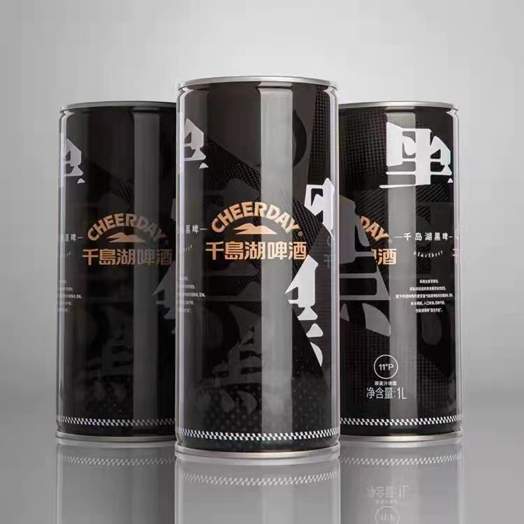 Cheerday Brand 4.3%Vol 1L 1*6 Canned Black Beer German Flavor