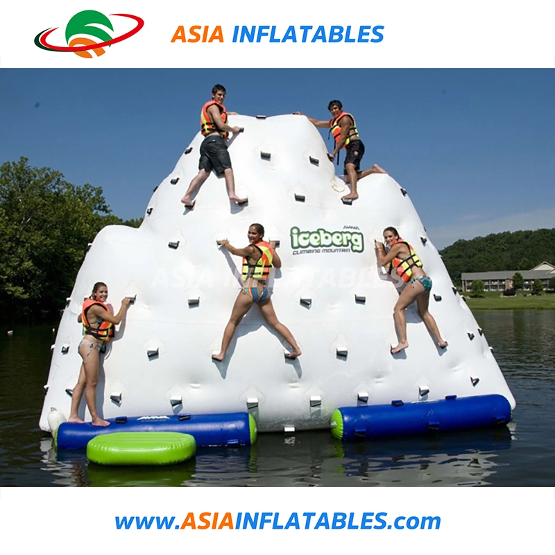 High quality/High cost performance  PVC Tarpaulin Inflatable Floating Iceberg Island / Iceberg Climbing Wall for Hot Sale