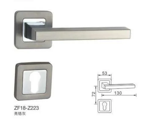 Zinc Alloy Door Handle Lock Lever on Rosette Hot Sale Popular