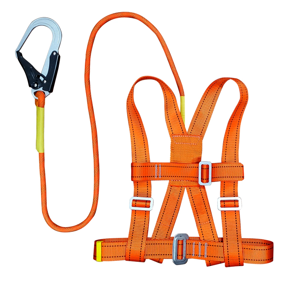 Arnés de cintura de cuerpo completo certificado a medida de bungee Seguridad simple 5 Puntos cinturón Protección contra caídas